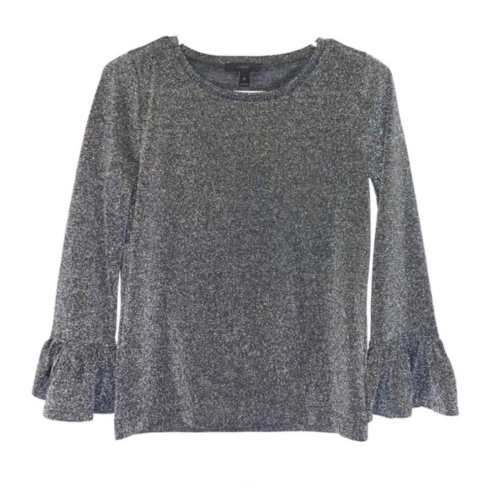 J. Crew Shimmery Bell Sleeve Top